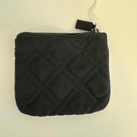 Vera Bradley Elegant Black Quilted Pouch - Picture 1 of 3